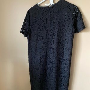 Joe Fresh lace dress with leather detail sz S